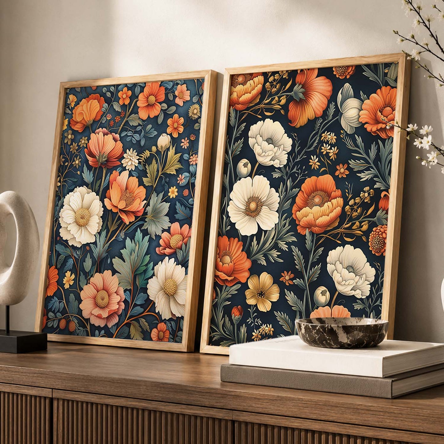 Floral Wall Art Prints: Modern Portraits for Wall Decor