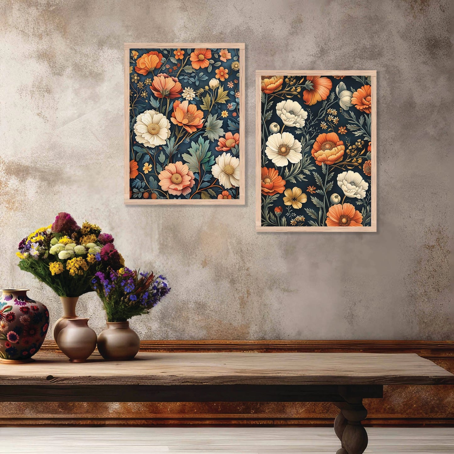 Floral Wall Art Prints: Modern Portraits for Wall Decor