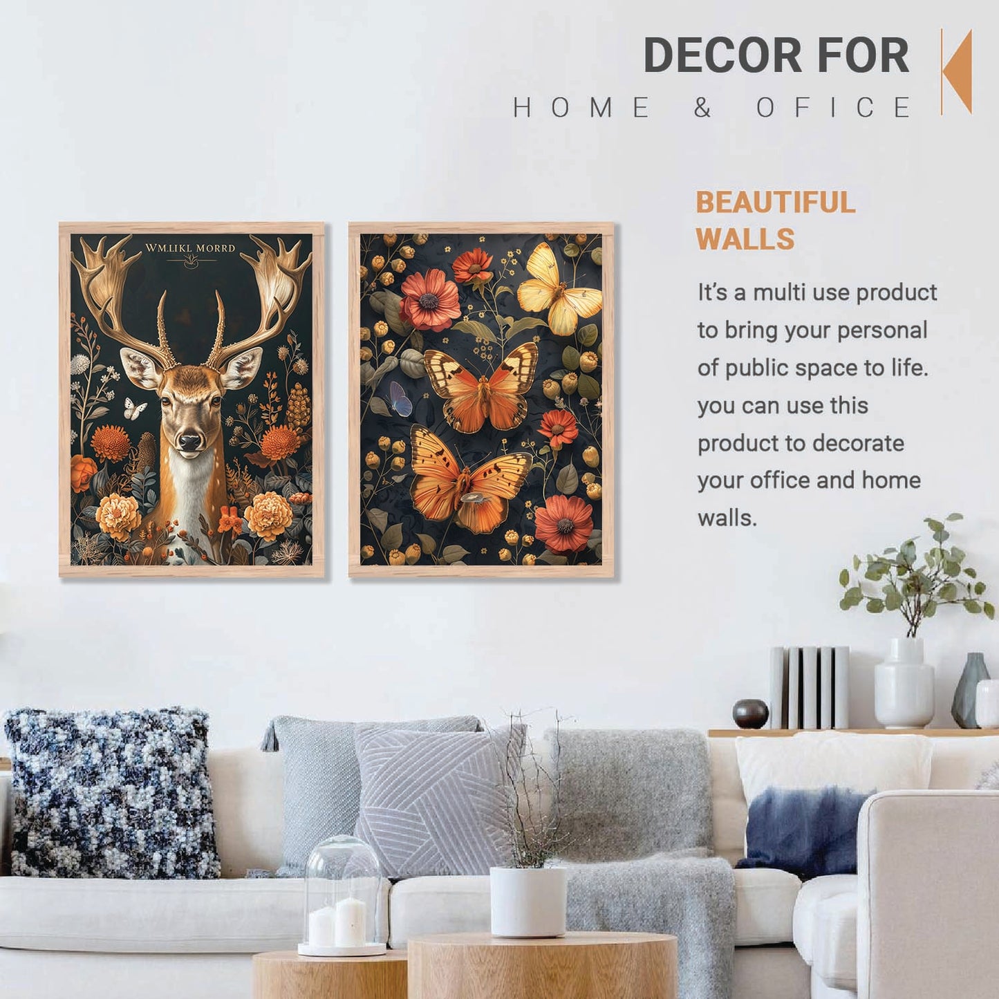 Floral Wall Art Prints: Modern Portraits for Wall Decor