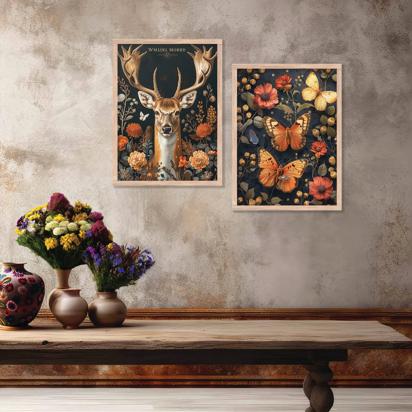 Floral Wall Art Prints: Modern Portraits for Wall Decor