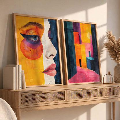 Abstract Wall Art Prints: Modern Portraits for Wall Decor