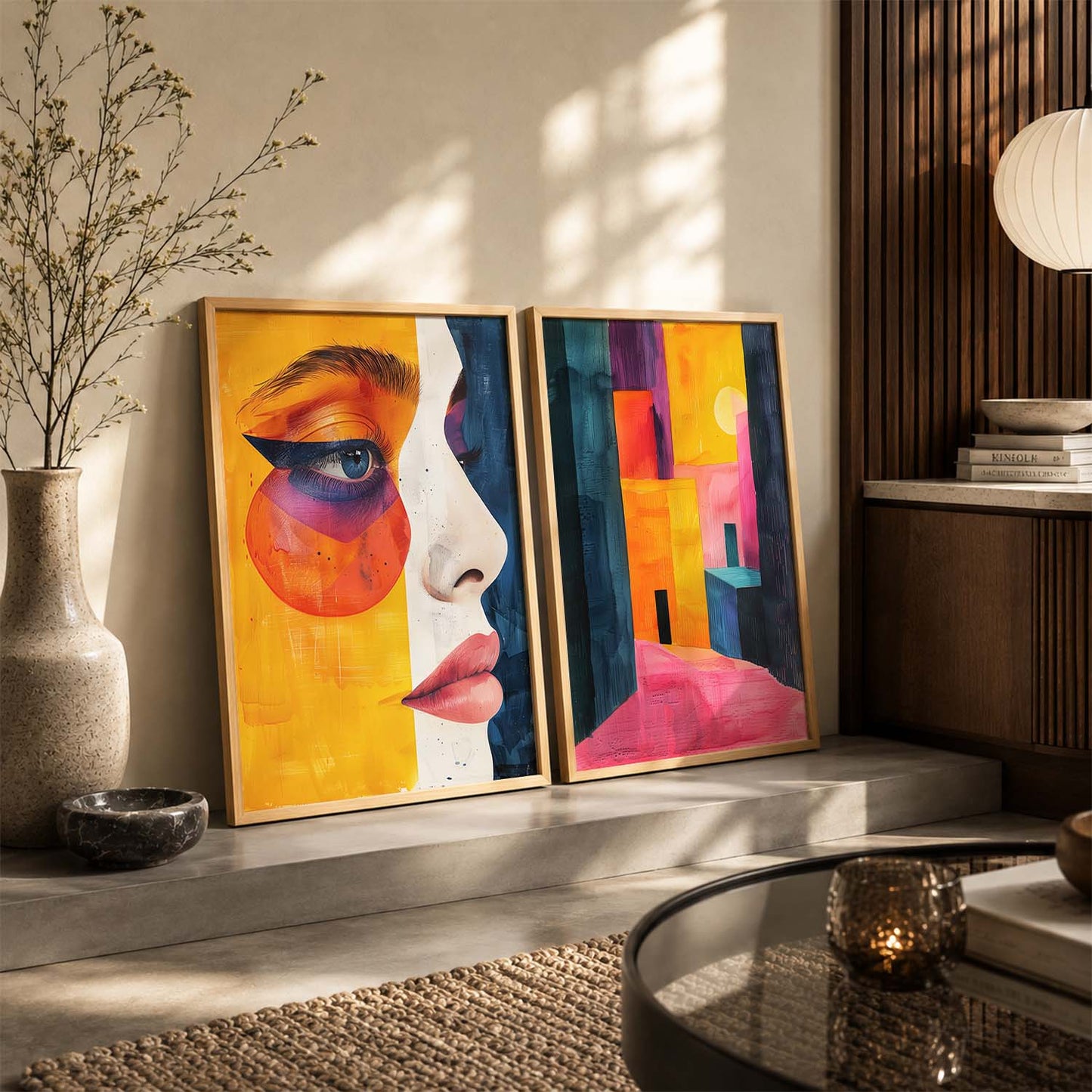 Abstract Wall Art Prints: Modern Portraits for Wall Decor