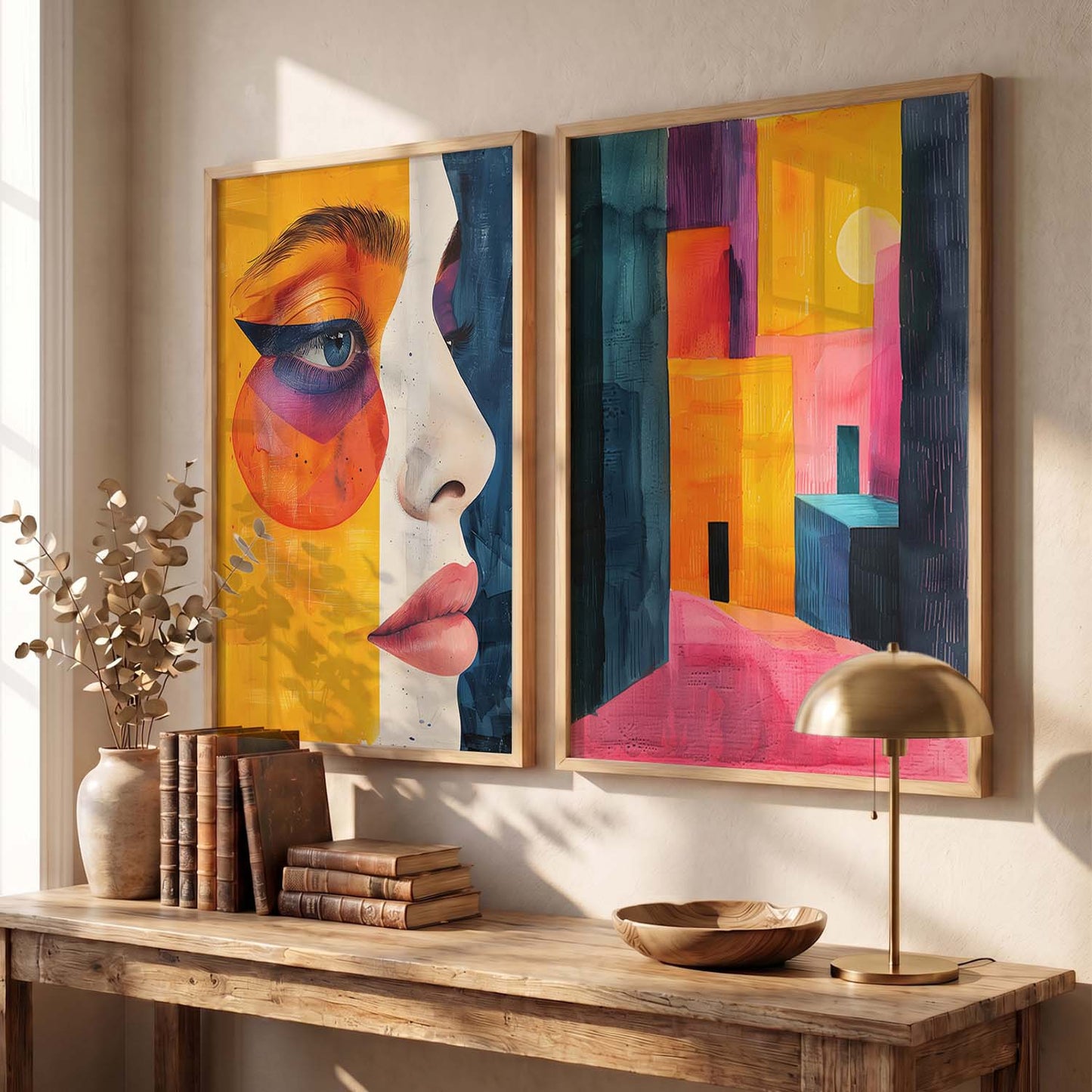 Abstract Wall Art Prints: Modern Portraits for Wall Decor
