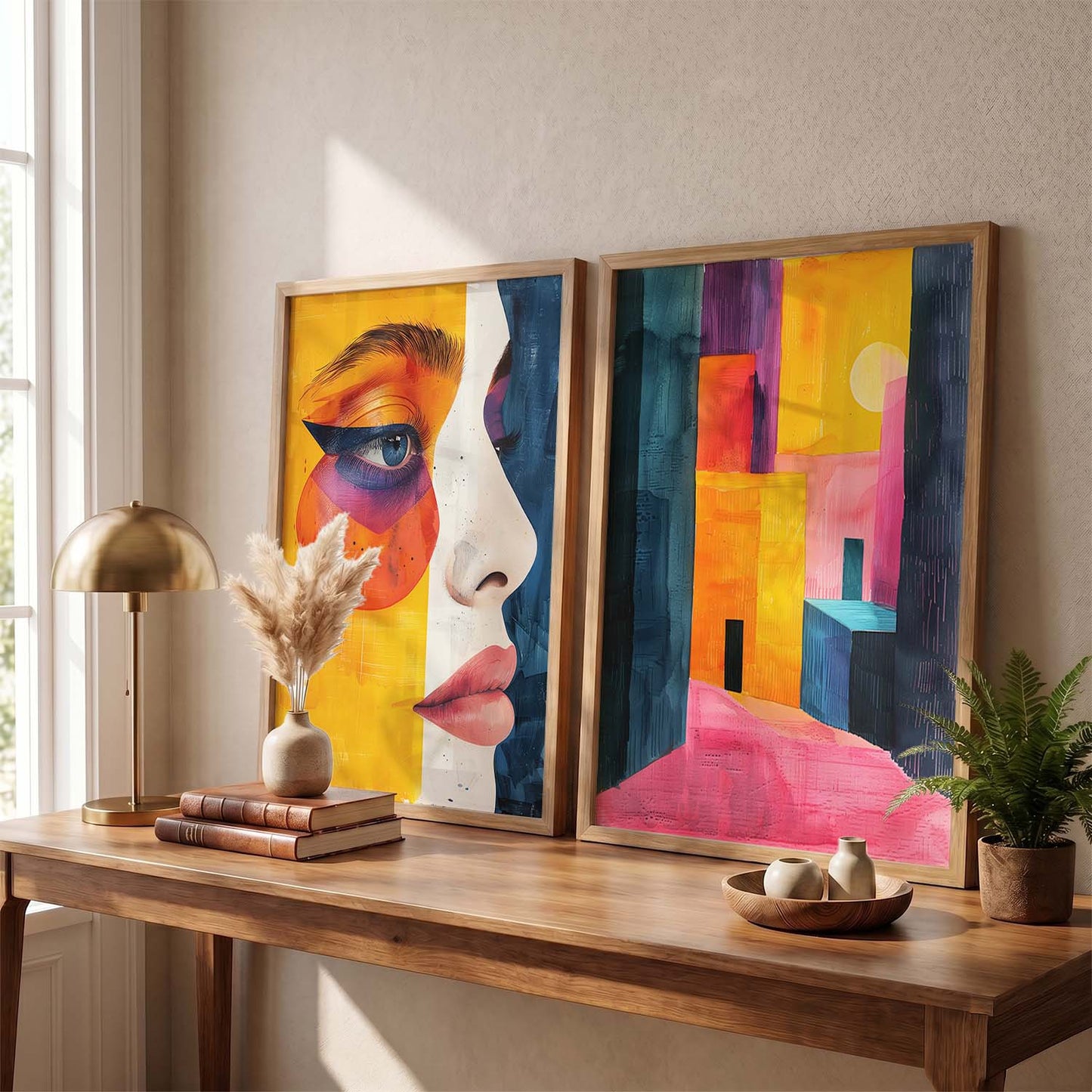 Abstract Wall Art Prints: Modern Portraits for Wall Decor