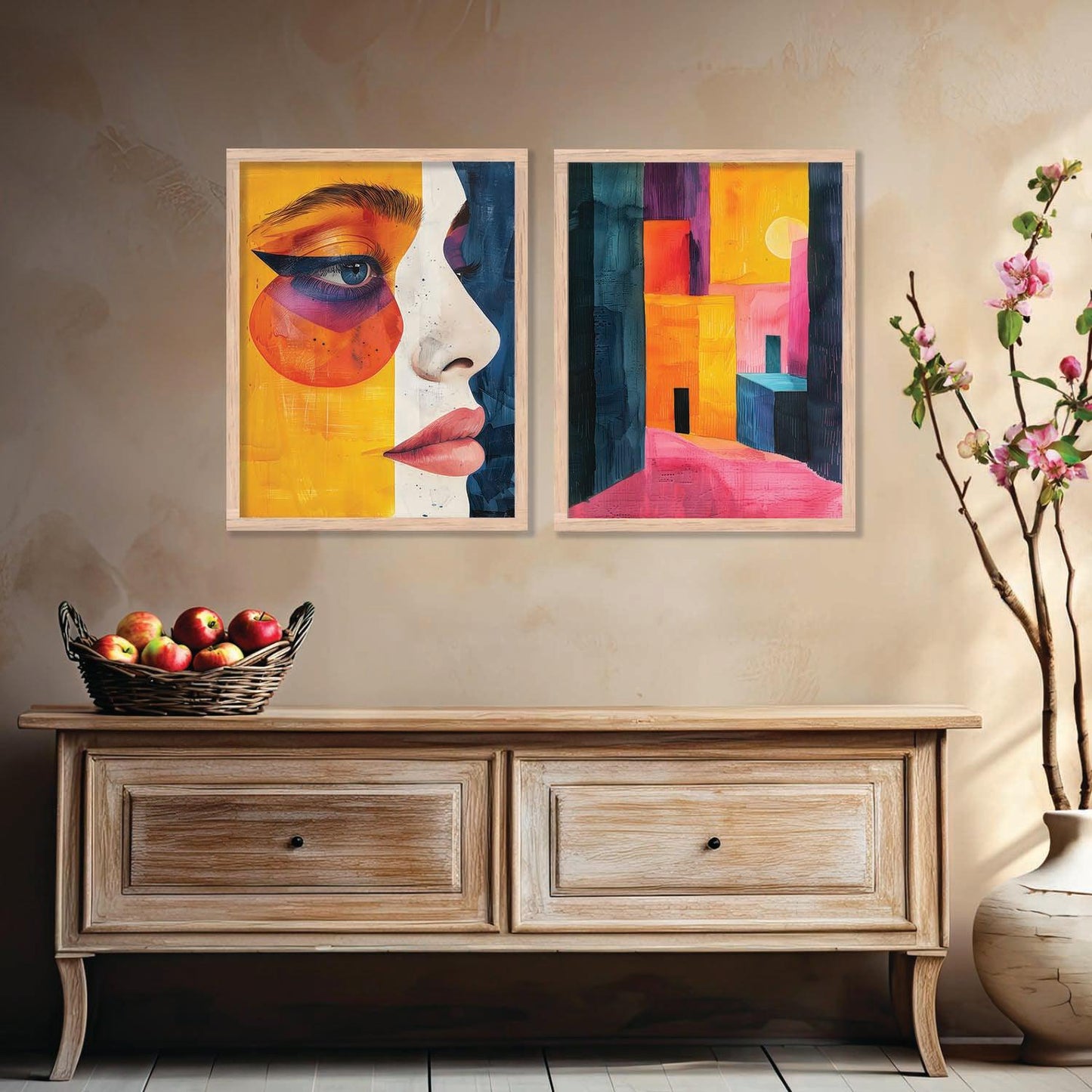 Abstract Wall Art Prints: Modern Portraits for Wall Decor