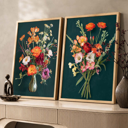 Floral Wall Art Prints: Modern Portraits for Wall Decor