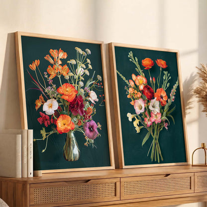 Floral Wall Art Prints: Modern Portraits for Wall Decor