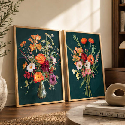 Floral Wall Art Prints: Modern Portraits for Wall Decor
