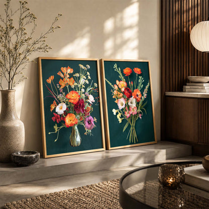 Floral Wall Art Prints: Modern Portraits for Wall Decor
