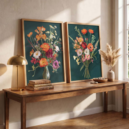 Floral Wall Art Prints: Modern Portraits for Wall Decor