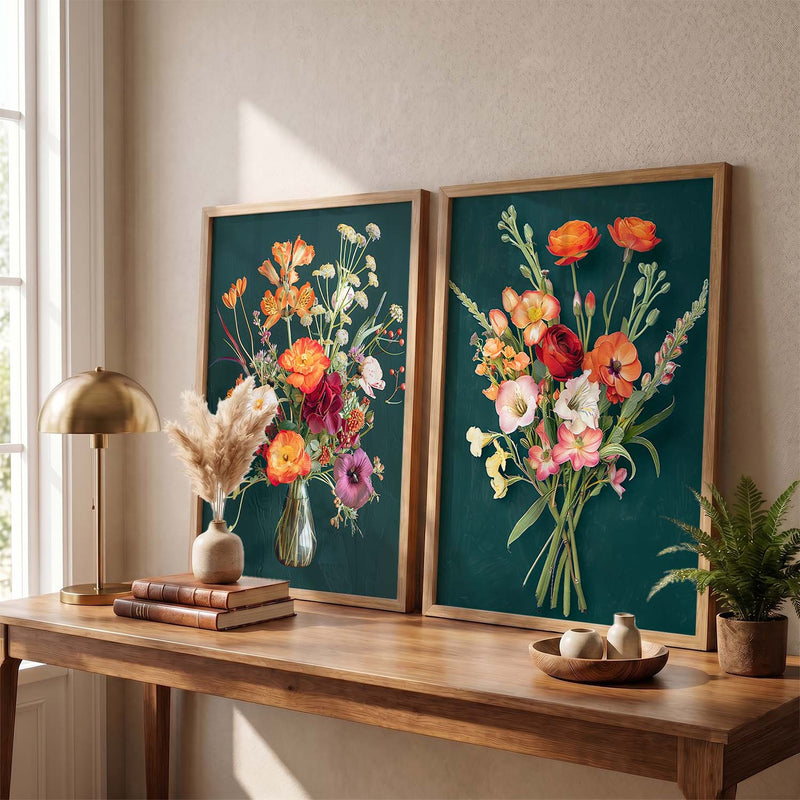 Floral Wall Art Prints: Modern Portraits for Wall Decor
