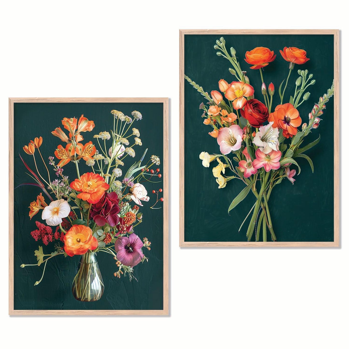 Floral Wall Art Prints: Modern Portraits for Wall Decor