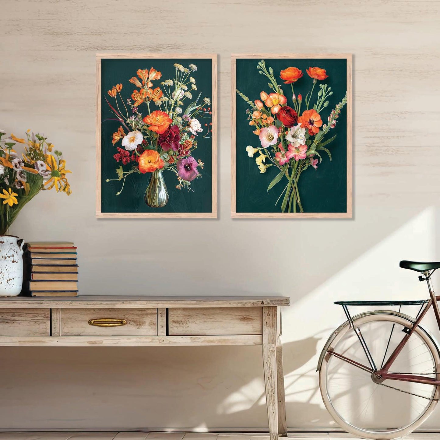 Floral Wall Art Prints: Modern Portraits for Wall Decor