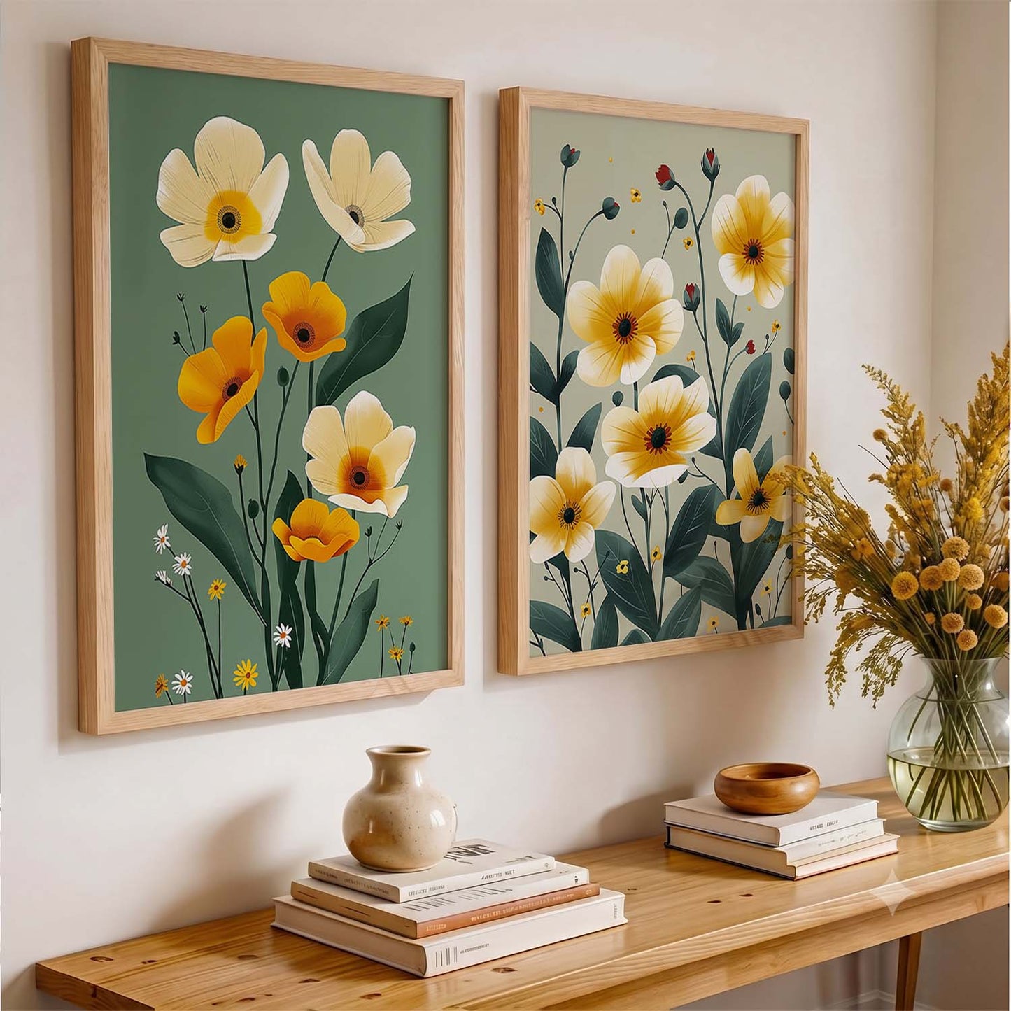 Floral  Wall Print For Living Room Wall Decor