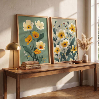 Floral  Wall Print For Living Room Wall Decor