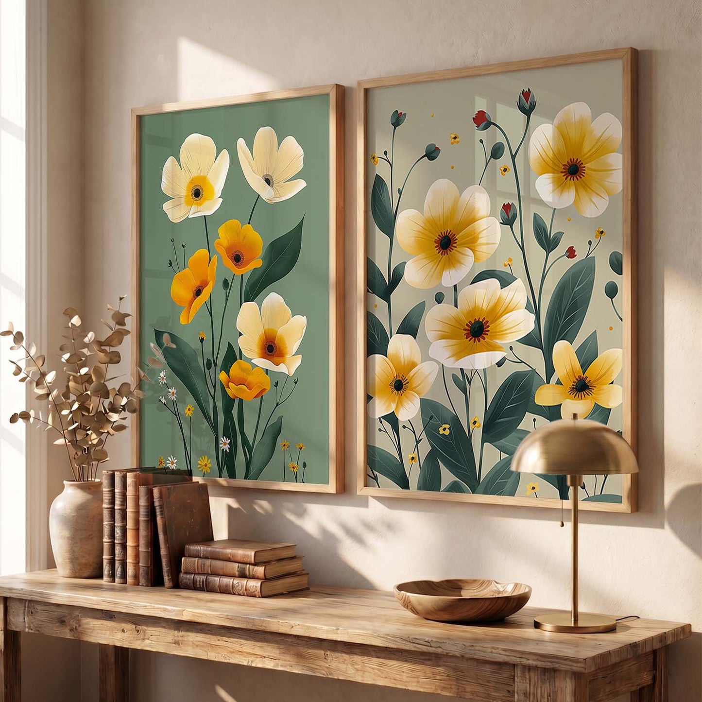 Floral  Wall Print For Living Room Wall Decor
