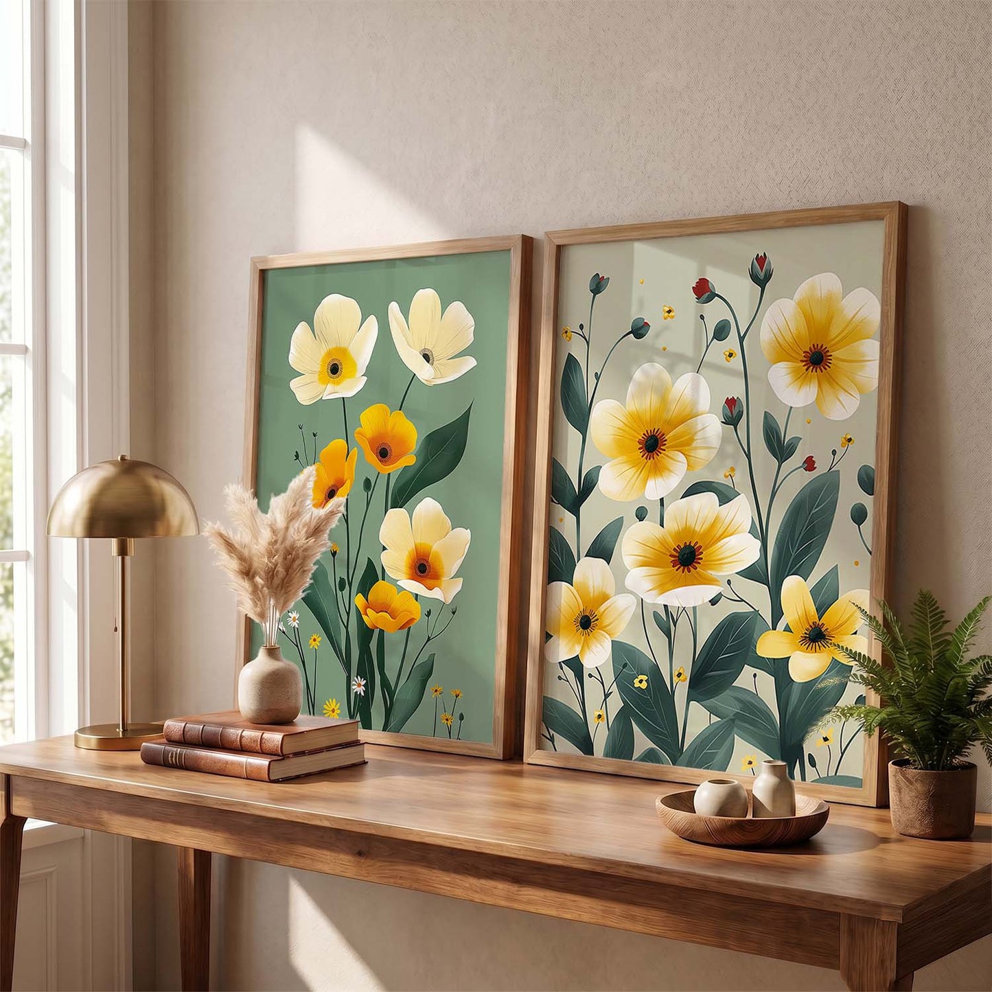 Floral  Wall Print For Living Room Wall Decor