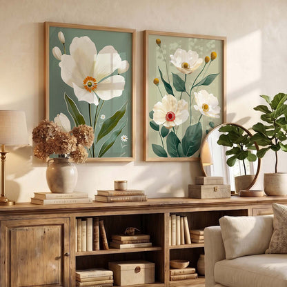 Floral Wall Print For Living Room Wall Decor