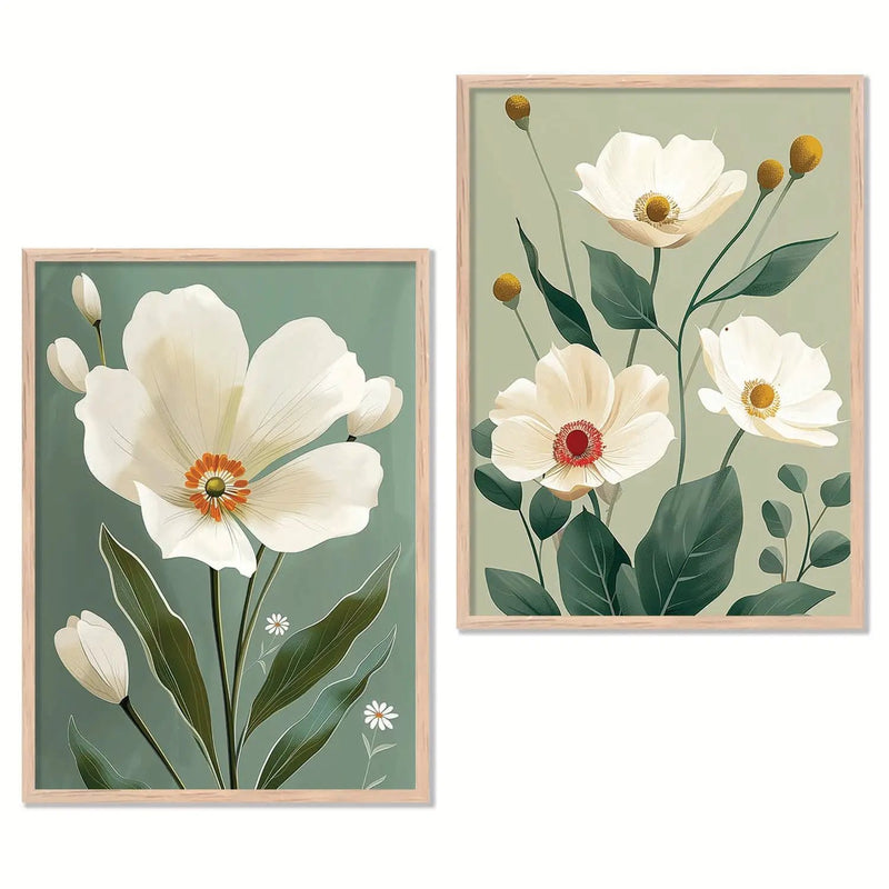 Floral Wall Print For Living Room Wall Decor