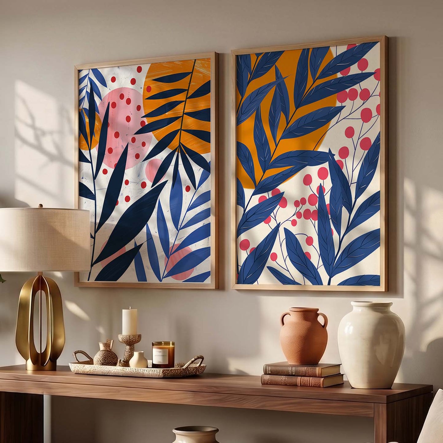 Leaves Wall Art Prints: Modern Portraits for Wall Decor