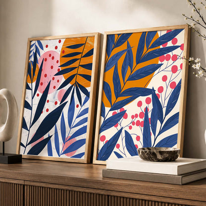Leaves Wall Art Prints: Modern Portraits for Wall Decor