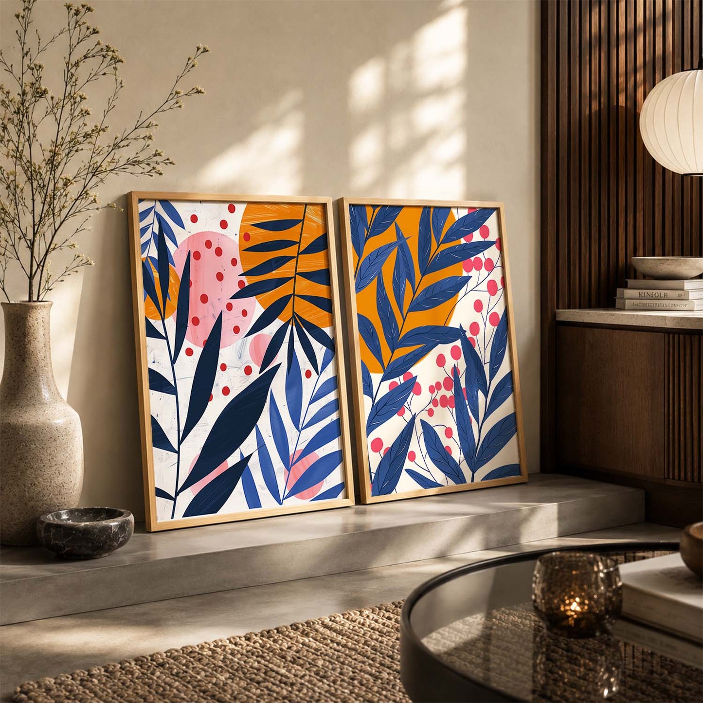 Leaves Wall Art Prints: Modern Portraits for Wall Decor