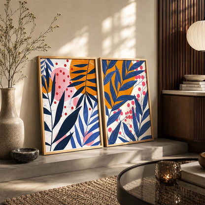 Leaves Wall Art Prints: Modern Portraits for Wall Decor