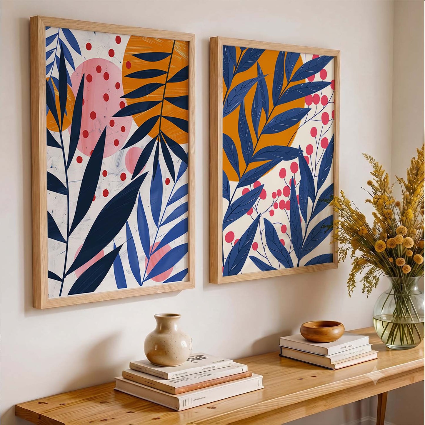 Leaves Wall Art Prints: Modern Portraits for Wall Decor