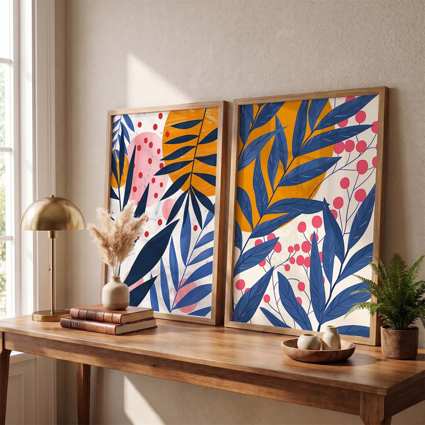 Leaves Wall Art Prints: Modern Portraits for Wall Decor