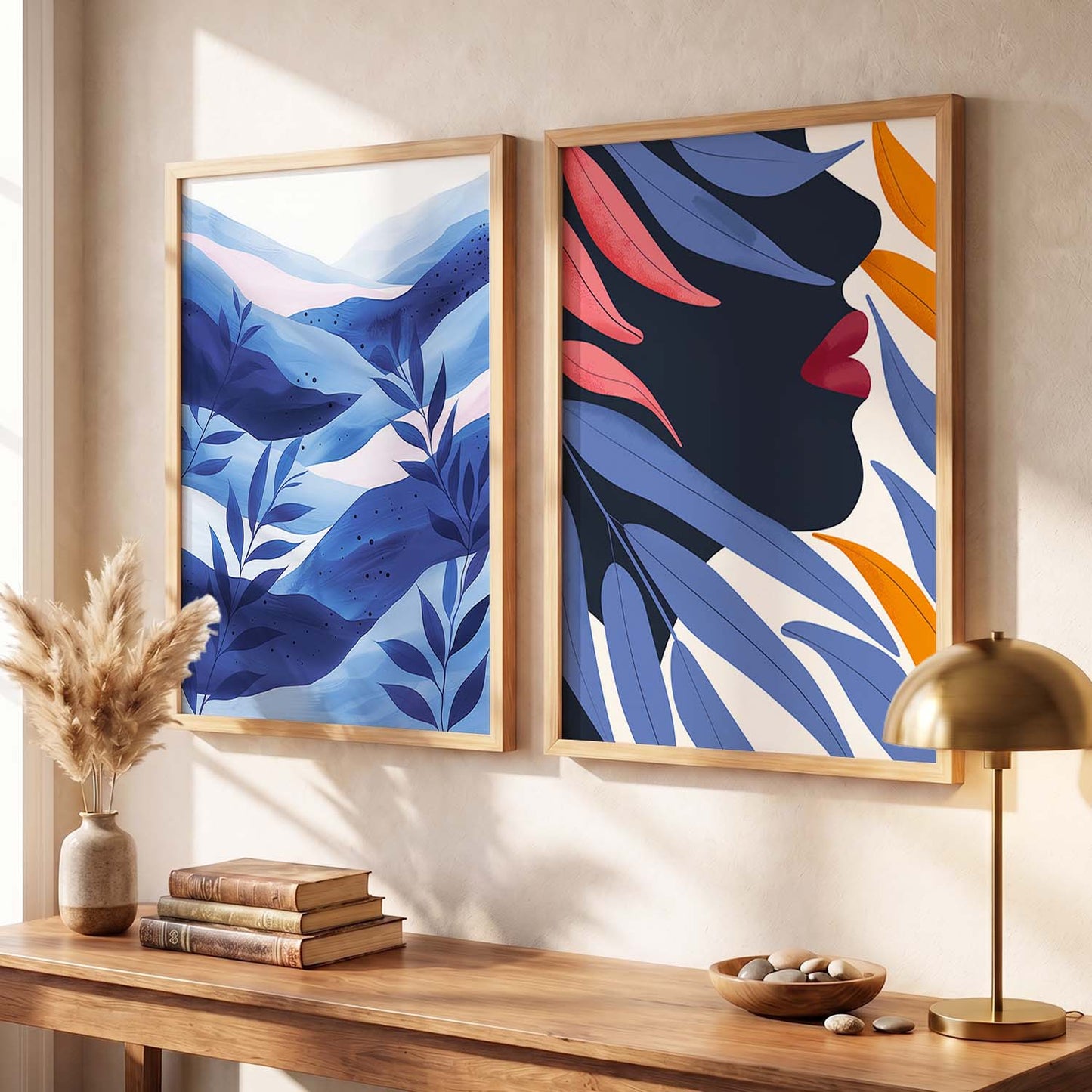 Leaves Wall Art Prints: Modern Portraits for Wall Decor