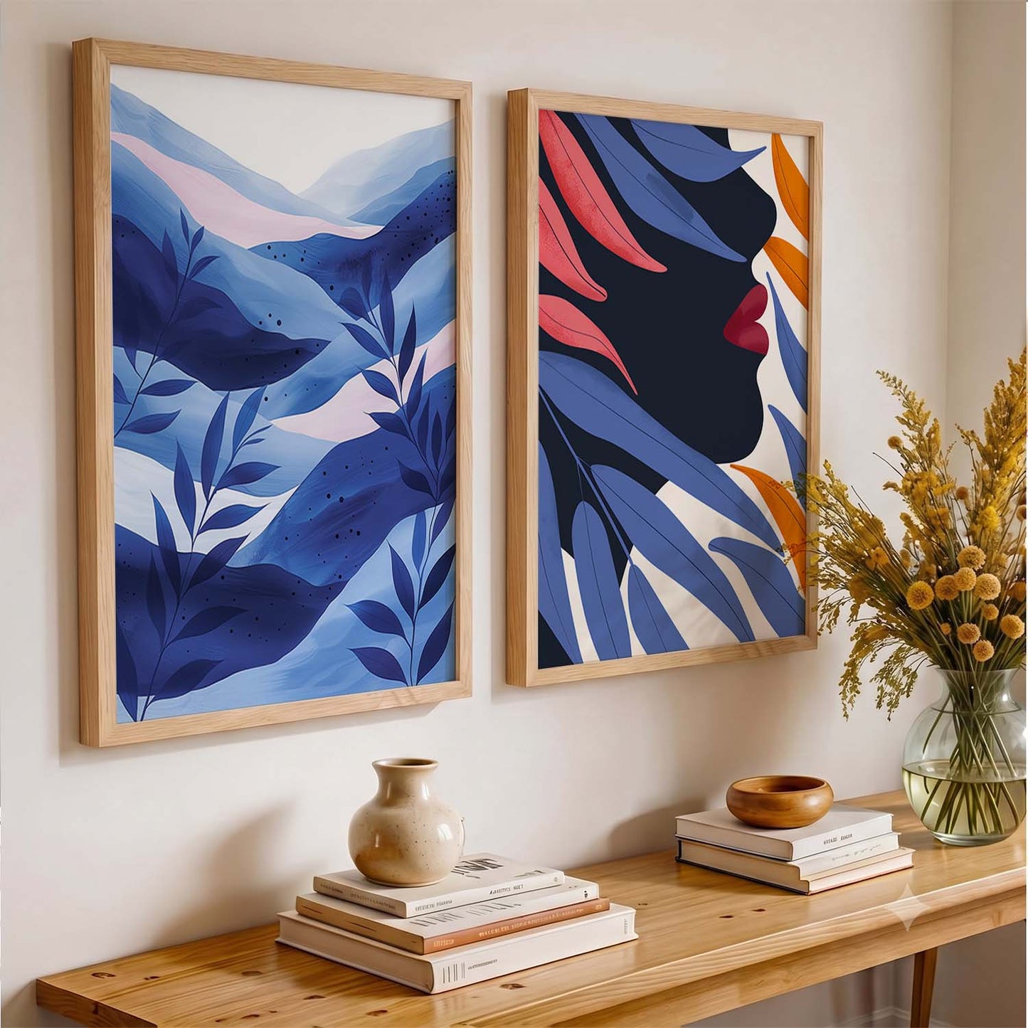 Leaves Wall Art Prints: Modern Portraits for Wall Decor