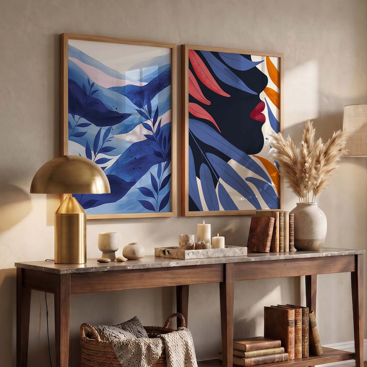 Leaves Wall Art Prints: Modern Portraits for Wall Decor