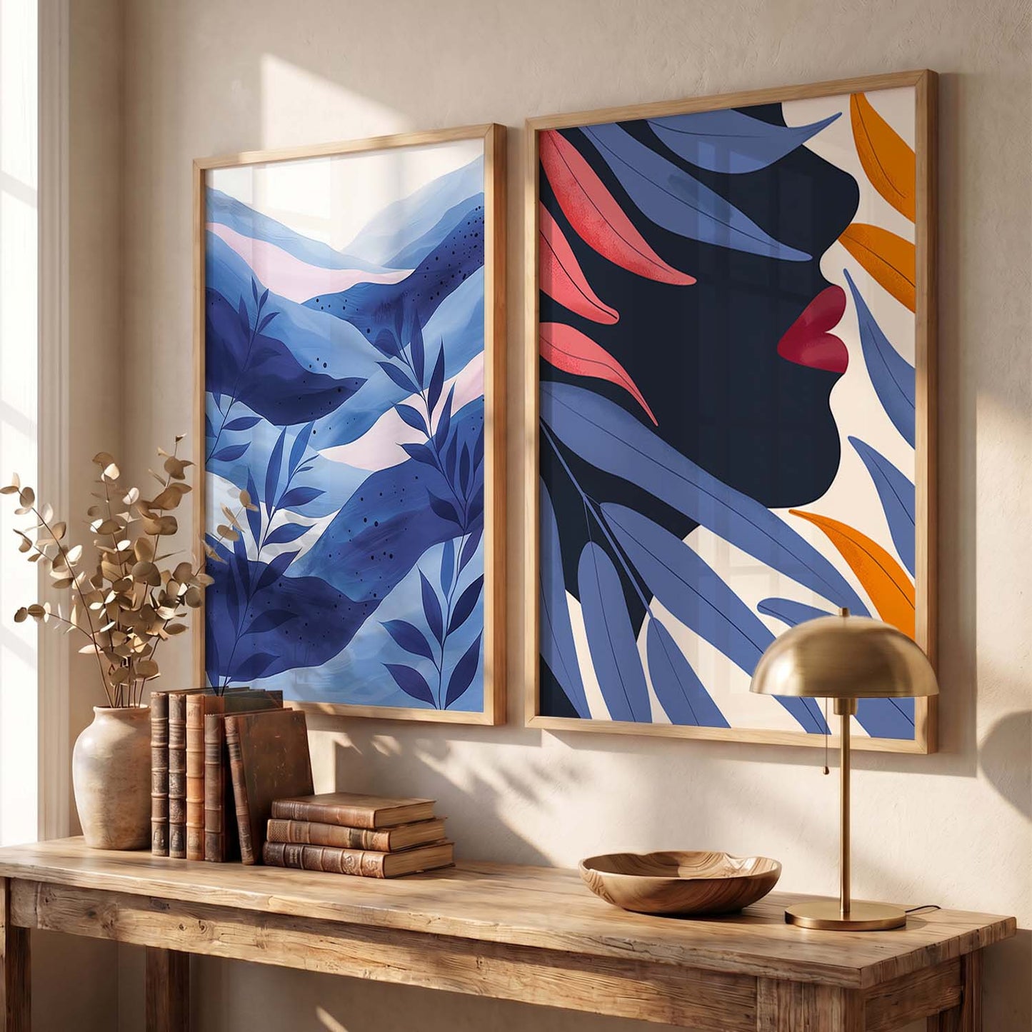 Leaves Wall Art Prints: Modern Portraits for Wall Decor