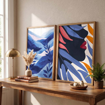 Leaves Wall Art Prints: Modern Portraits for Wall Decor