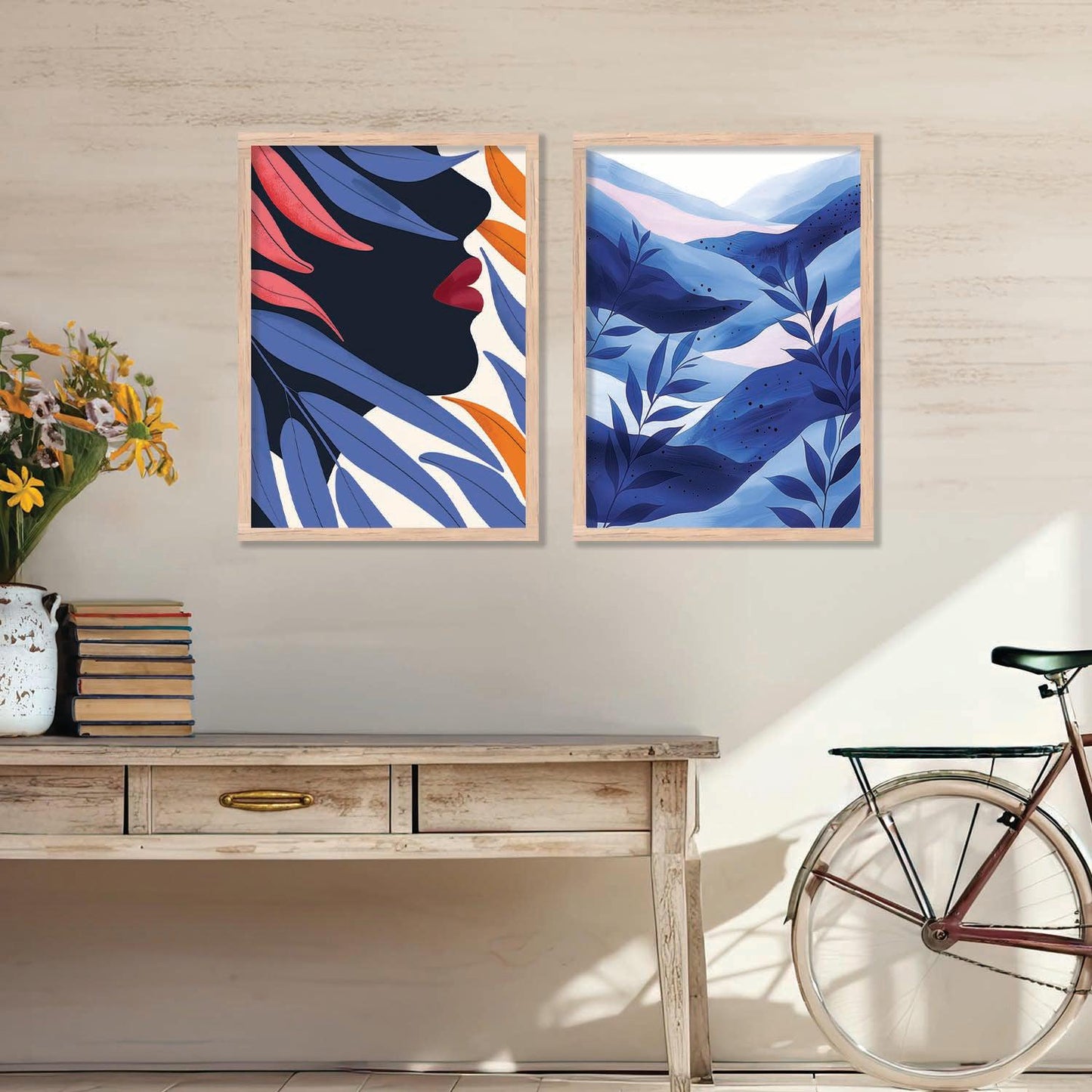 Leaves Wall Art Prints: Modern Portraits for Wall Decor