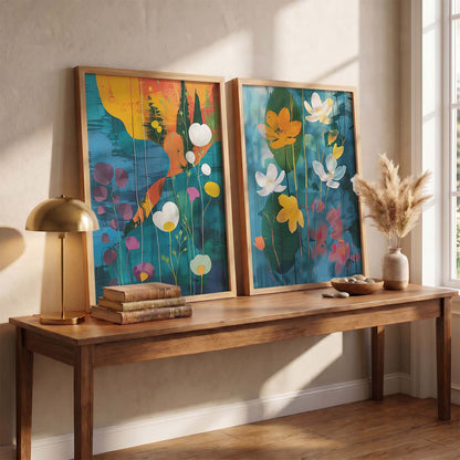 Abstract Wall Art Prints: Modern Portraits for Wall Decor