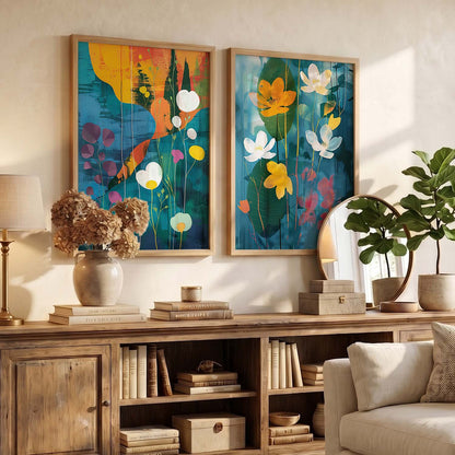 Abstract Wall Art Prints: Modern Portraits for Wall Decor