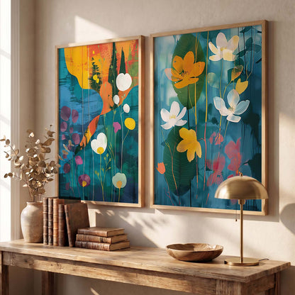 Abstract Wall Art Prints: Modern Portraits for Wall Decor