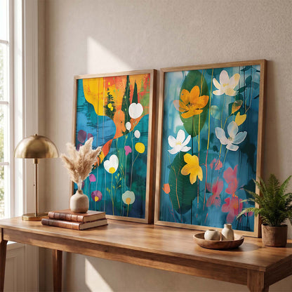 Abstract Wall Art Prints: Modern Portraits for Wall Decor