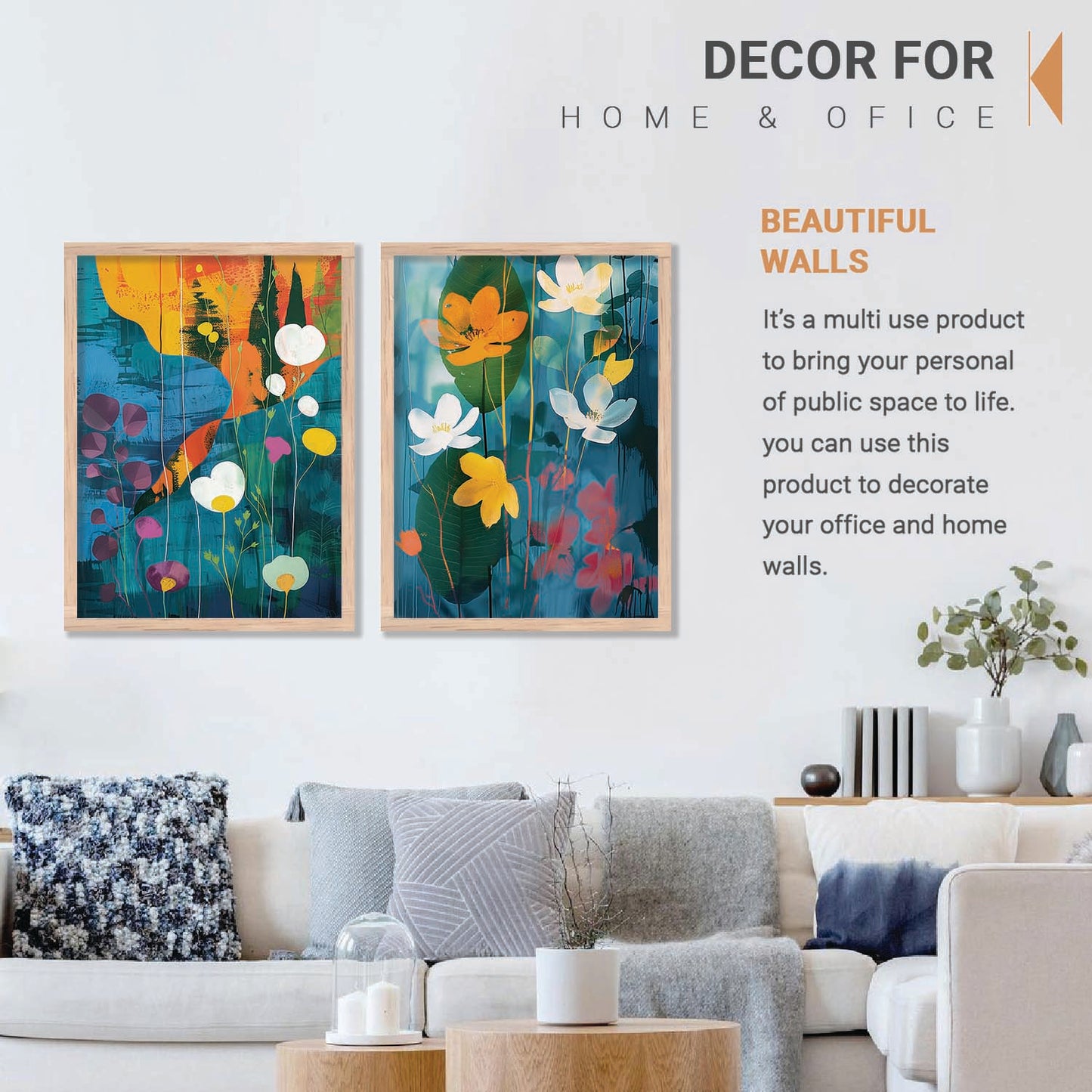 Abstract Wall Art Prints: Modern Portraits for Wall Decor