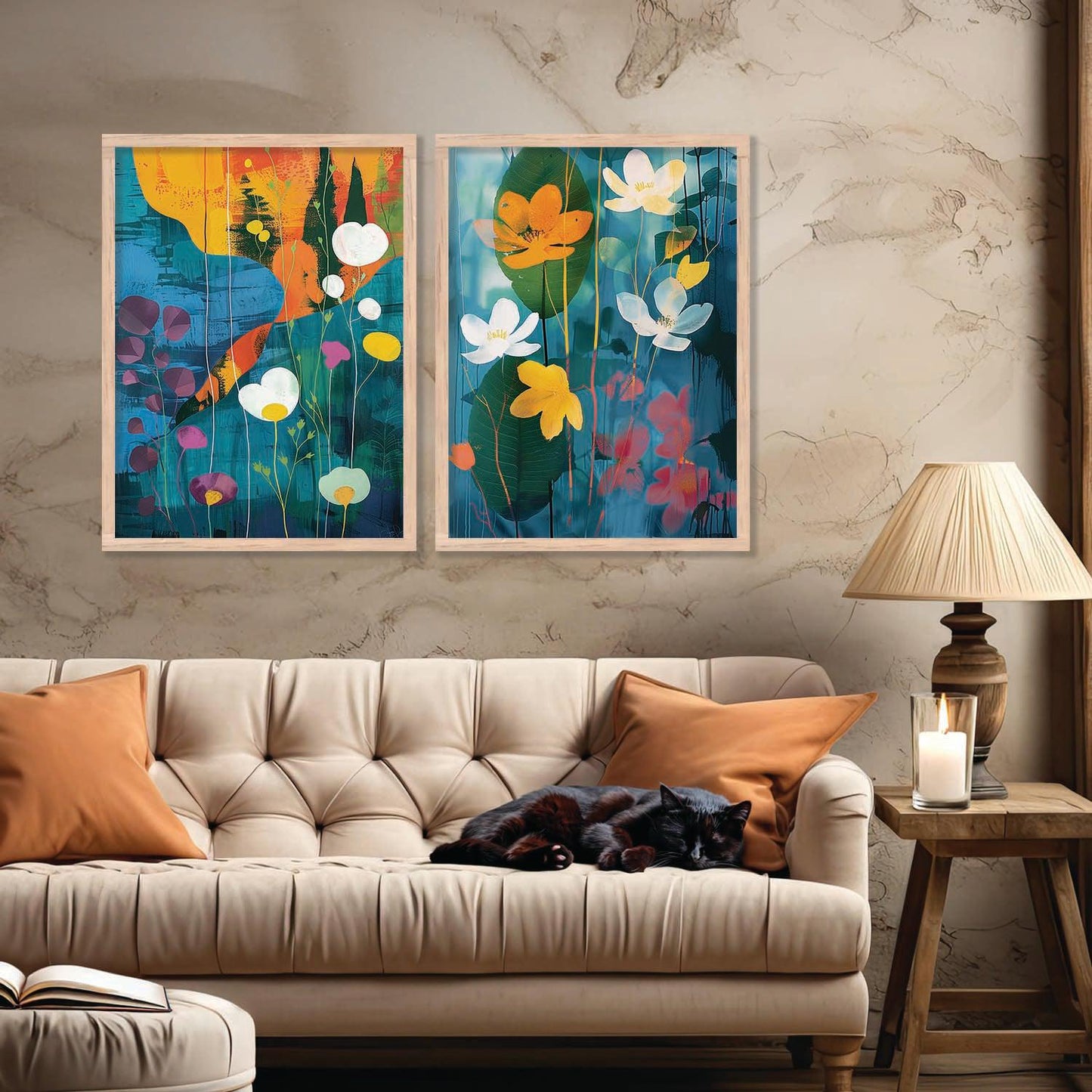 Abstract Wall Art Prints: Modern Portraits for Wall Decor