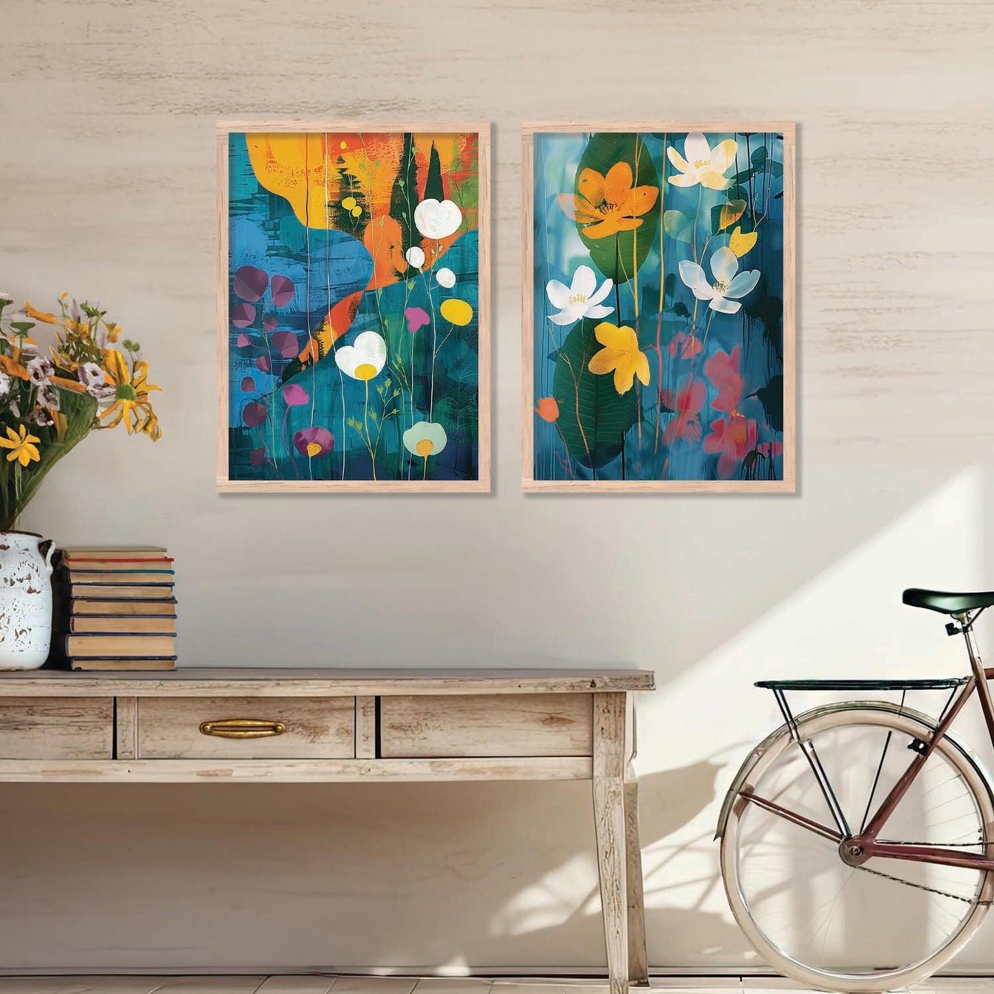 Abstract Wall Art Prints: Modern Portraits for Wall Decor