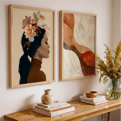 Abstract Wall Art Prints: Modern Portraits for Wall Decor