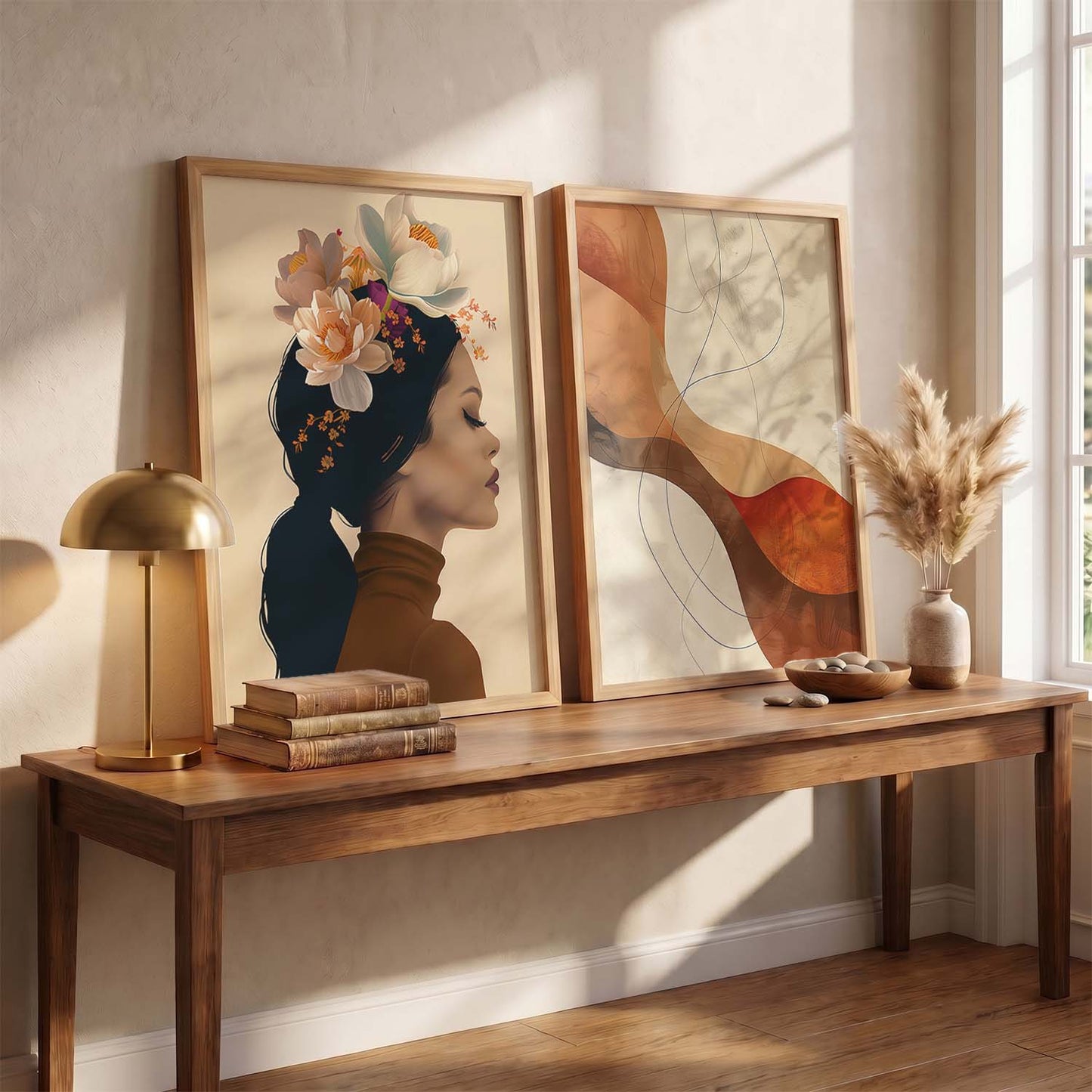 Abstract Wall Art Prints: Modern Portraits for Wall Decor