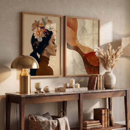 Abstract Wall Art Prints: Modern Portraits for Wall Decor