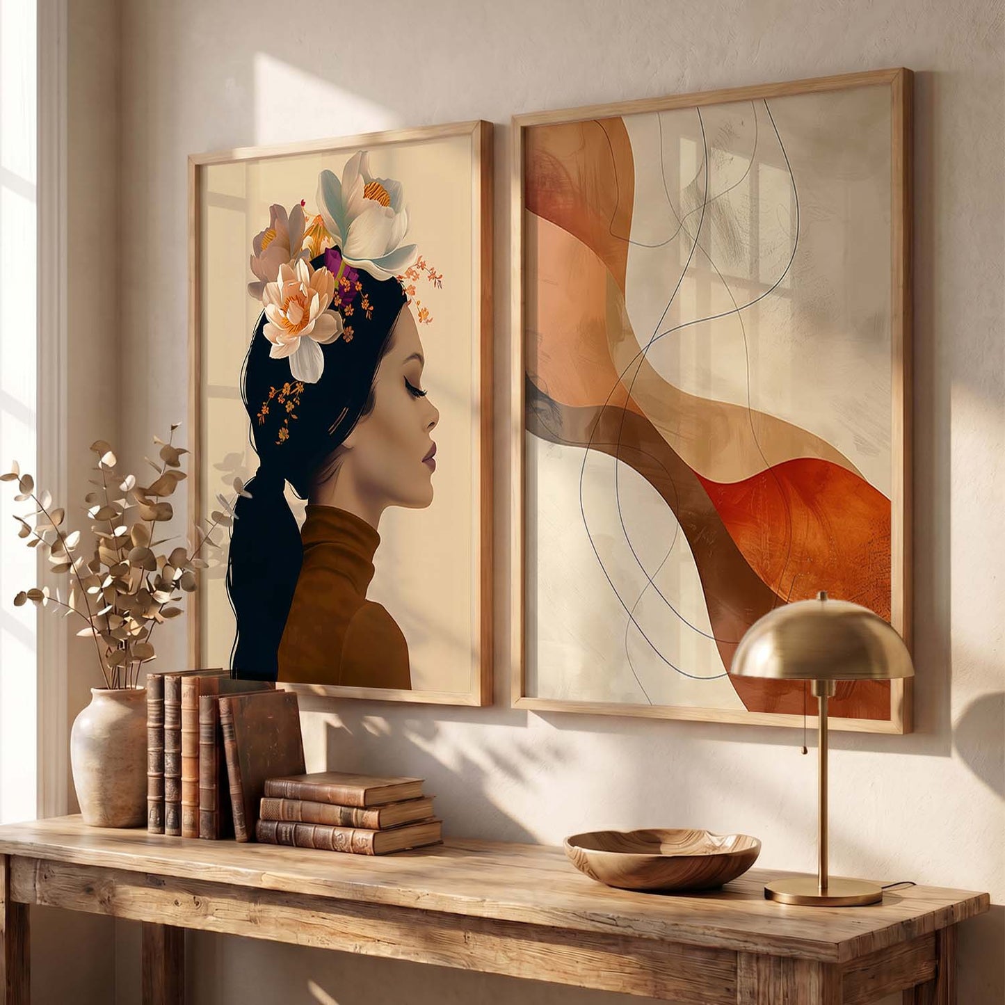 Abstract Wall Art Prints: Modern Portraits for Wall Decor