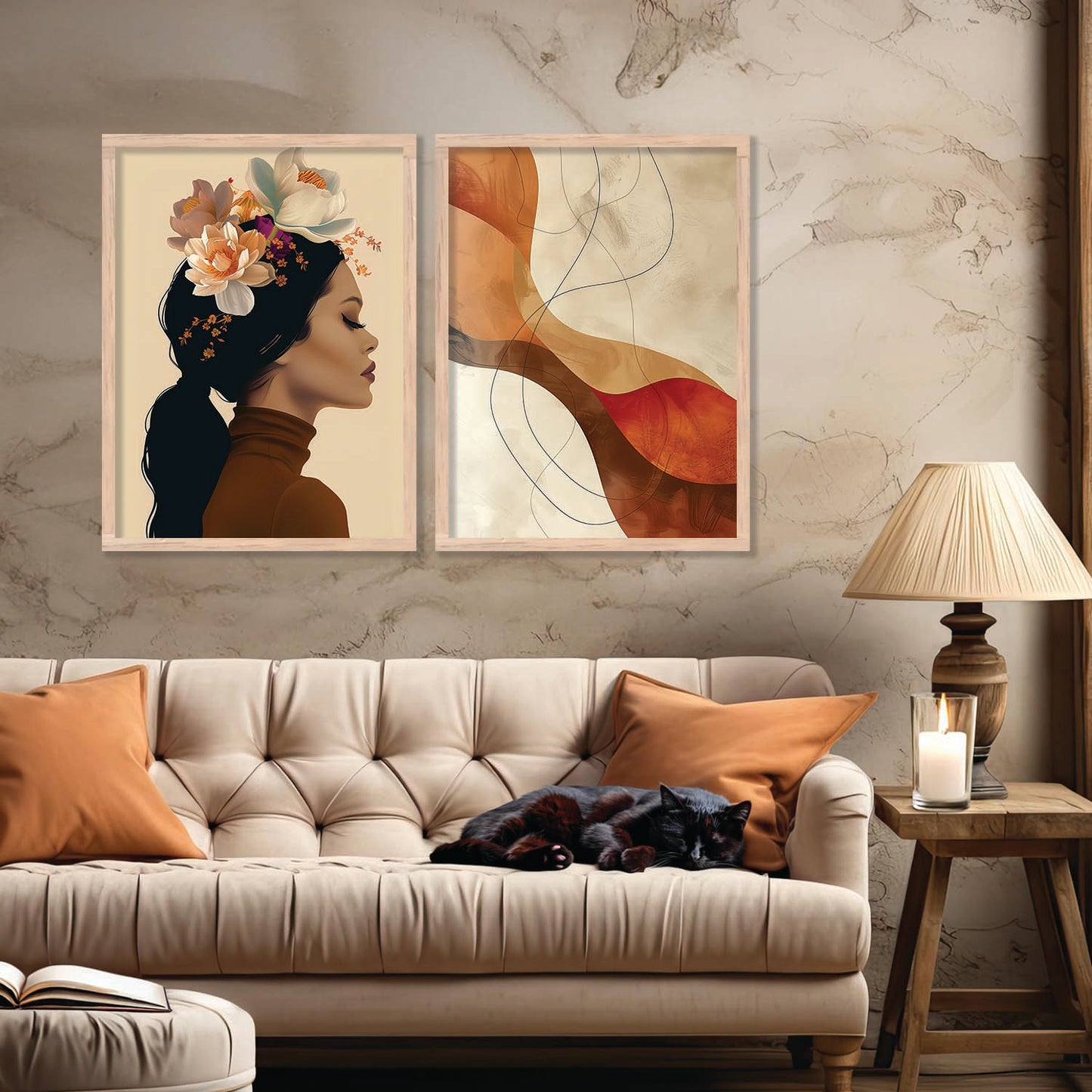 Abstract Wall Art Prints: Modern Portraits for Wall Decor