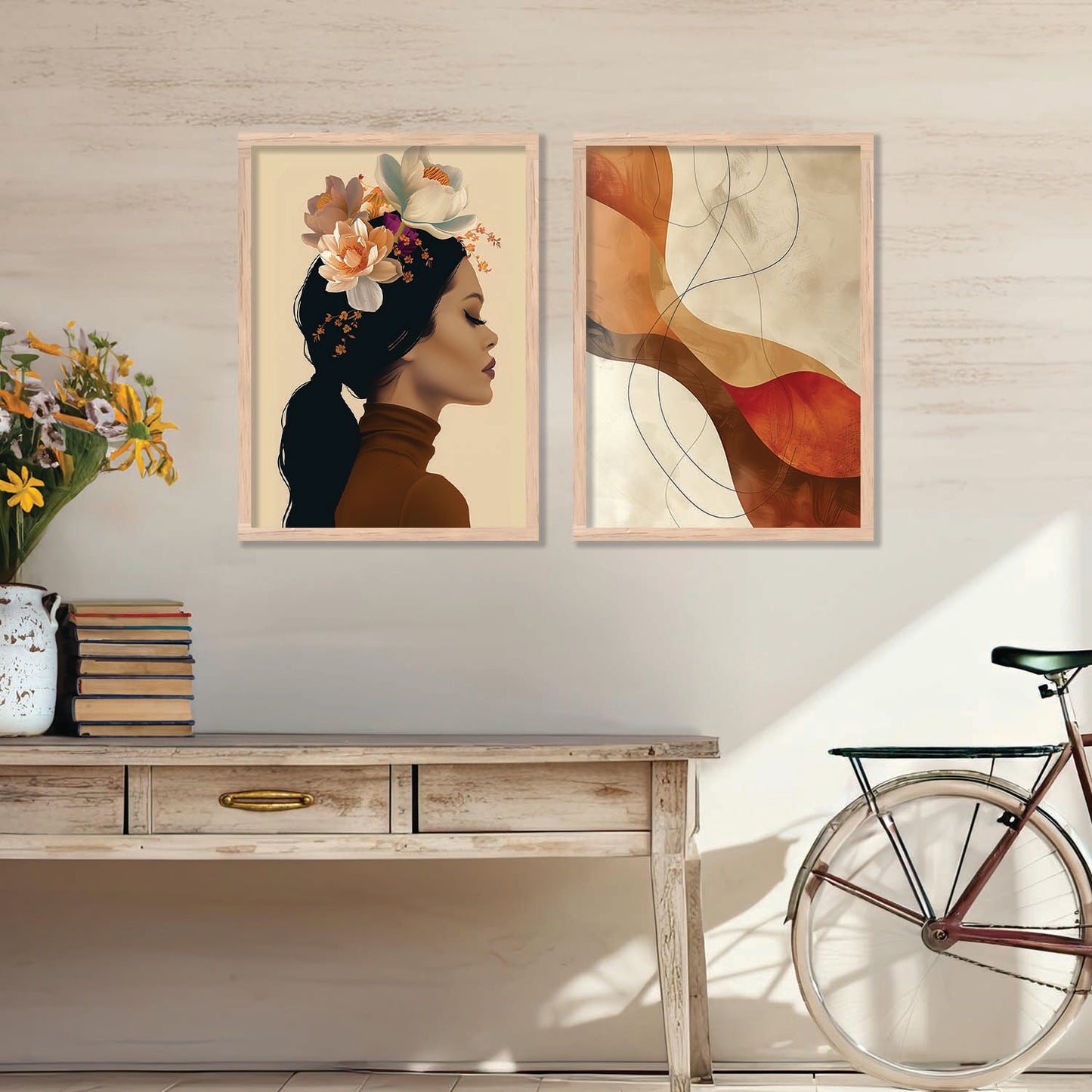 Abstract Wall Art Prints: Modern Portraits for Wall Decor