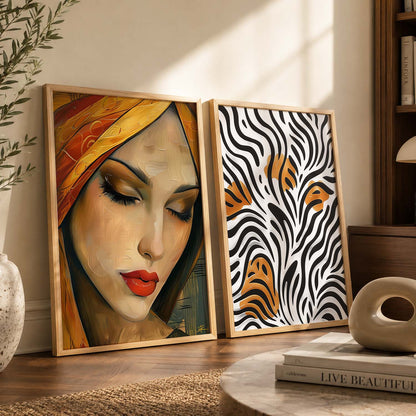 Abstract Wall Art Prints: Modern Portraits for Wall Decor