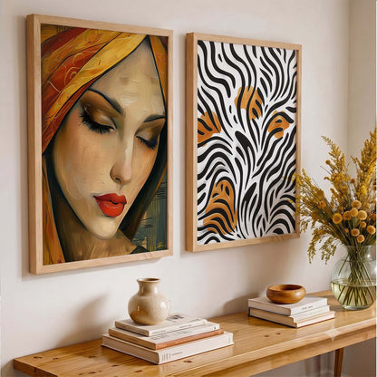 Abstract Wall Art Prints: Modern Portraits for Wall Decor